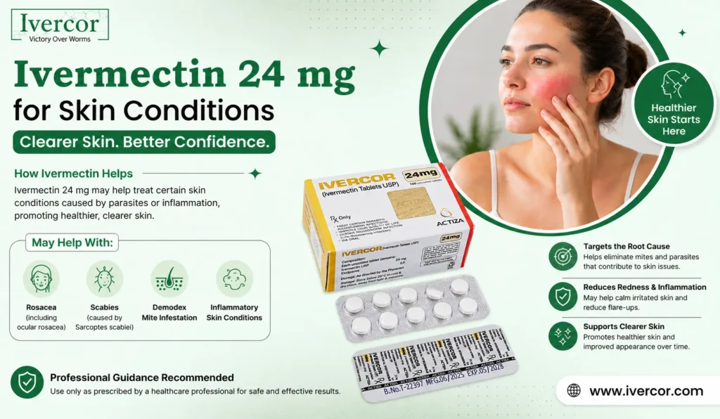 Ivermectin 24 mg for Skin Conditions