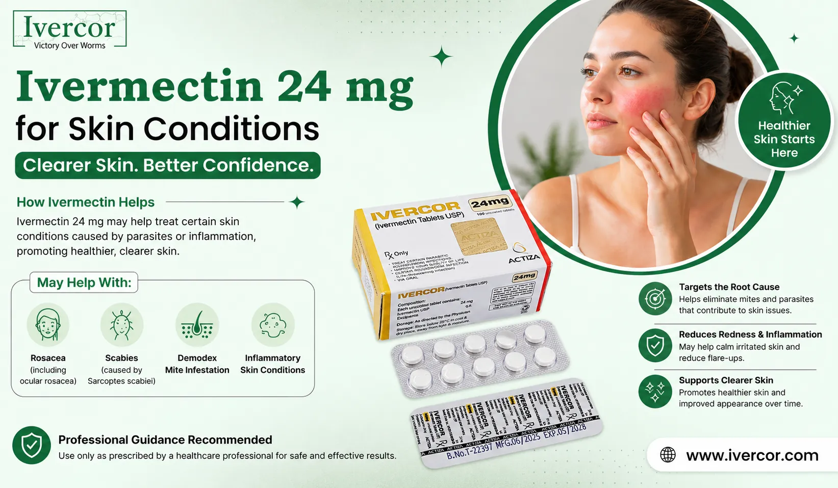 Ivermectin 24 mg for Skin Conditions